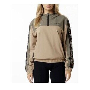 ALPHALETE Women’s EXP Tech Windbreaker- Dessert Safari, Size Small